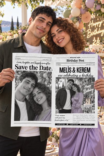 senden olsun Kişiye Özel Doğum Günü Gazetesi – Birthday Post, Doğum Günü Foto...