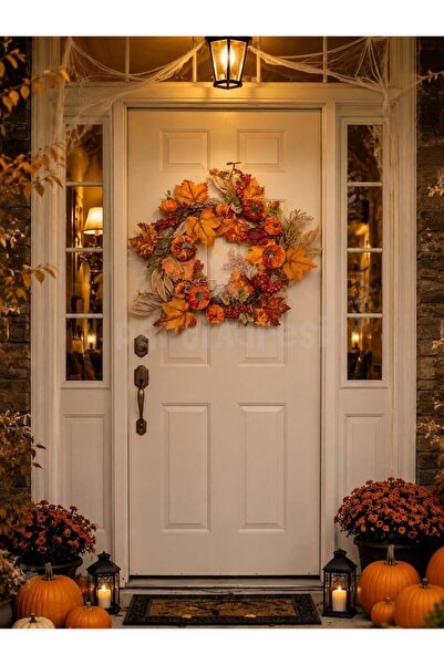 Parti Adresi Balkabaklı Dekoratif Halloween Kapı Süsü 48 cm – Cadılar Bayramı...