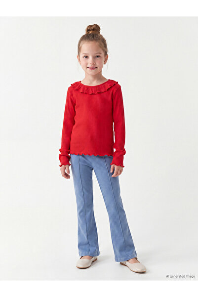 LC Waikiki Two Mt Shop Quality Lcw Kids Indigo 2 Thread Plain Narrow & Slim E...