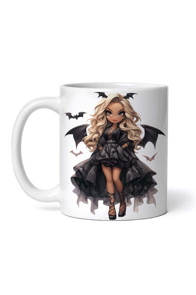 INOVATIX Personalized white mug, Demon Doll Adelina, INOVATIX®. 330ml