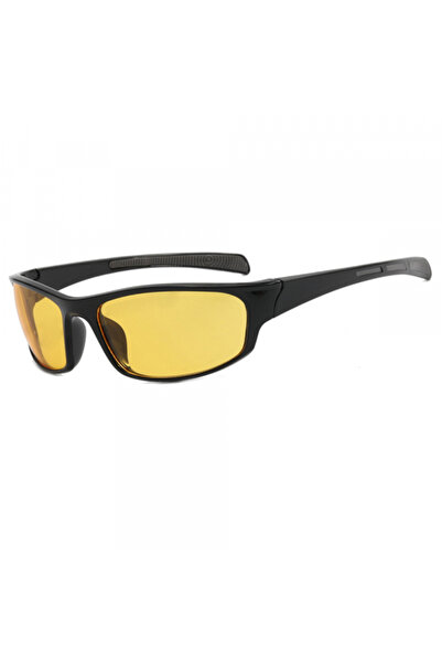 Techsuit Ochelari De Ciclism Unisex 9937, Negri Galbeni