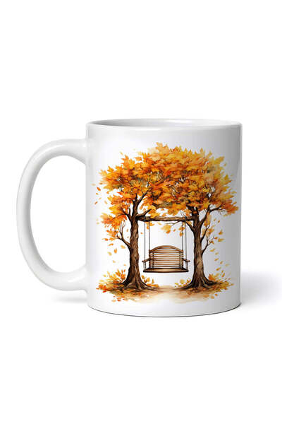 INOVATIX Personalized white mug, Swing between two trees, by MNa, INOVATIX®. ...