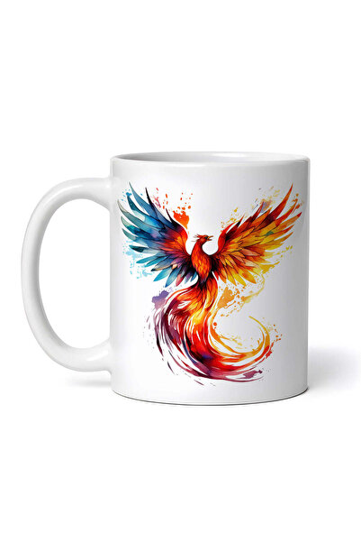 INOVATIX Cana alba personalizata,Pasarea Pheonix Perla,INOVATIX®. 330ml