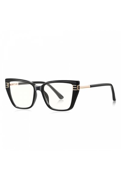 Techsuit Women's Computer Glasses 2275, Anti-Blue Light, Black Gold