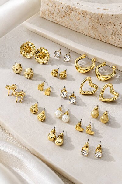 MRK Earring Set 30 Pieces Minimal Earring Set