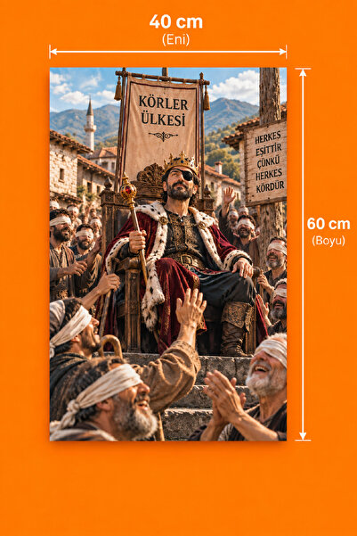 571 Store 40X60 KÖRLER ÜLKESİ KANVAS TABLO
