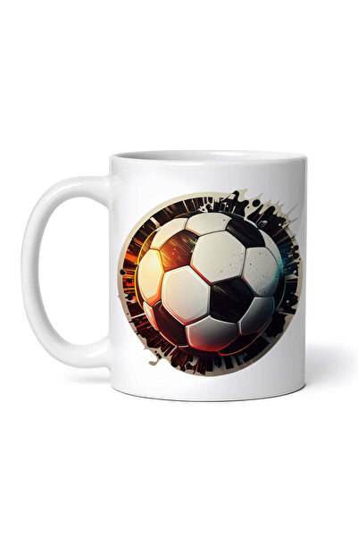 INOVATIX Cana alba personalizata,Minge de fotbal,INOVATIX®. 330ml