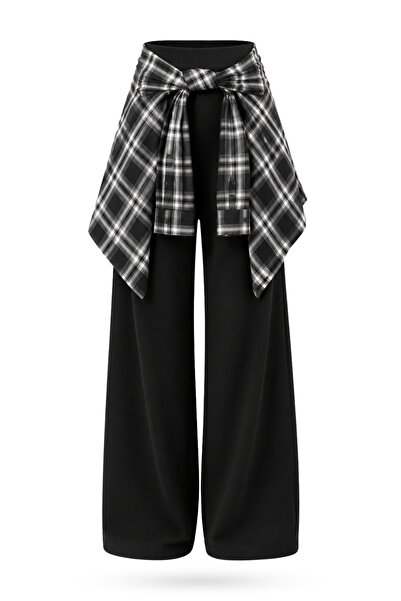 5in1Canpolat Black Shirt Detailed Trousers 2066