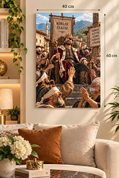 571 Store 40X60 KÖRLER ÜLKESİ KANVAS TABLO