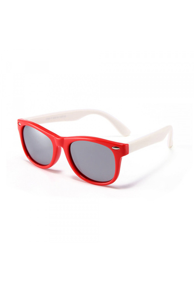 Techsuit Ochelari De Soare Copii D802, Polarizati, Protectie UV, Rosii Albi