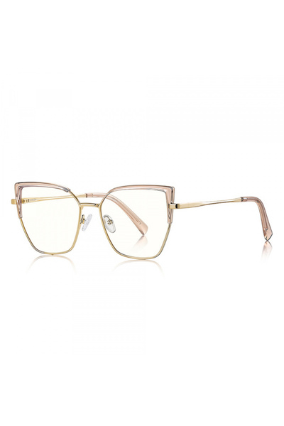 Techsuit Ochelari De Calculator Dama 3156, Anti-Blue Light, Aurii Roz