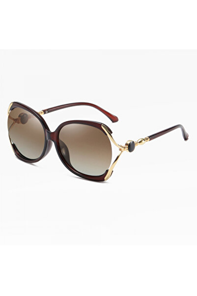Techsuit Women's Sunglasses 1722, Polarized, UV Protection, Brown