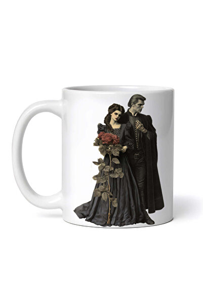 INOVATIX Personalized white mug, Roses of Hell, INOVATIX®. 330ml