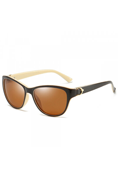 Techsuit Ochelari De Soare Dama A572, Polarizati, Protectie UV, Maro Albi
