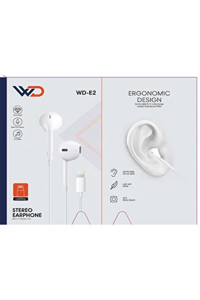 WD سماعة ستيريو WD-E2 من النوع C