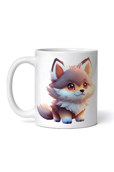 INOVATIX Personalized white mug, Cunning Fox, INOVATIX®. 330ml