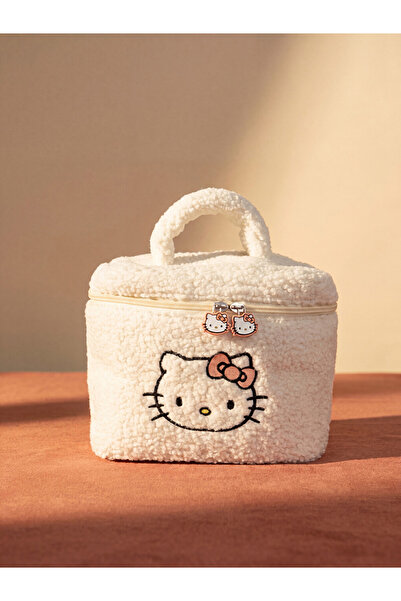 LC Waikiki Rmz Gi̇yi̇m Farki̇yla Hello Kitty Embroidered Plush Organizer