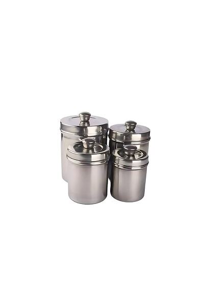 ALSAIF KITCHEN 4-Piece Stainless Steel Sugar and Tea Canister Set