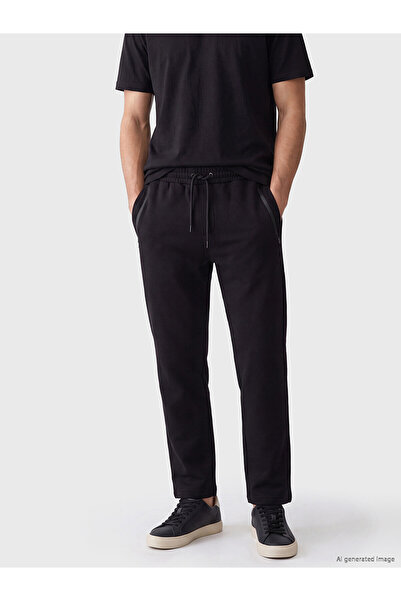 LC Waikiki Nevavm with a Difference of Lcwaikiki Classic Black 3 Threaded Fla...