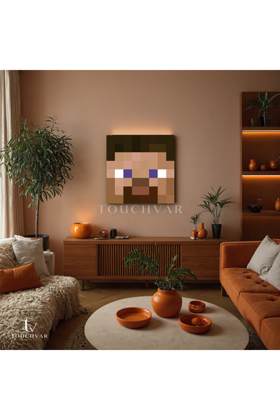 Kare Kanvas Tablo Minecraft Oyunu Karakteri Oyun Tablosu Ev Ofis Duvar Dekoru
