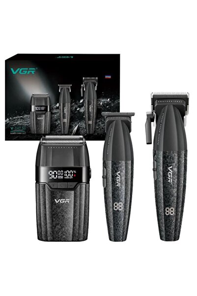 VGR Voyager VGR Επαγγελματικό Σετ Κομμωτικής VGR 640 S3 3 σε 1: Κουρευτική Μη...