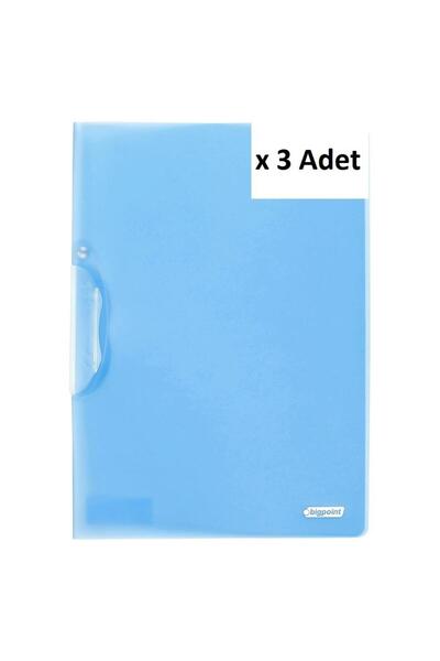 Bigpoint Side Compression File A4 Blue X 3 Pieces