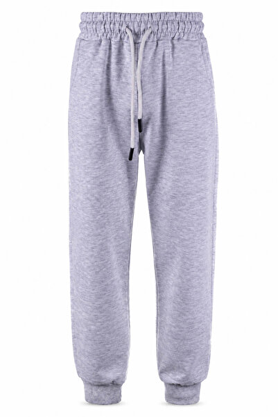 trender Basic Unprinted Grass Gray Boys' Sweatpants 8086