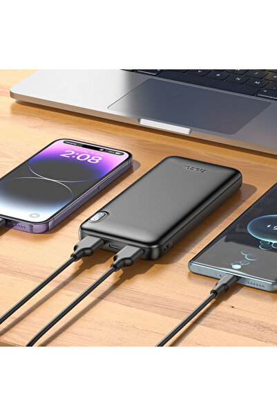 Hoco Baterie Externa J128, 10000mAh, 10W, 2 x USB-A, Neagra