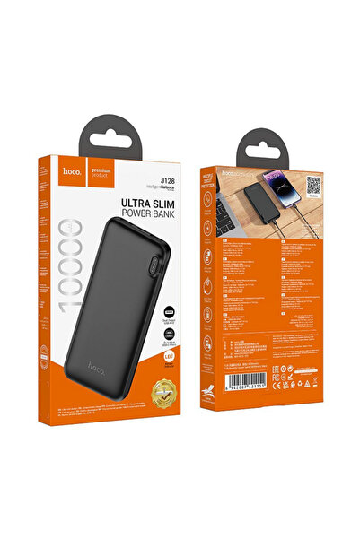 Hoco Baterie Externa J128, 10000mAh, 10W, 2 x USB-A, Neagra