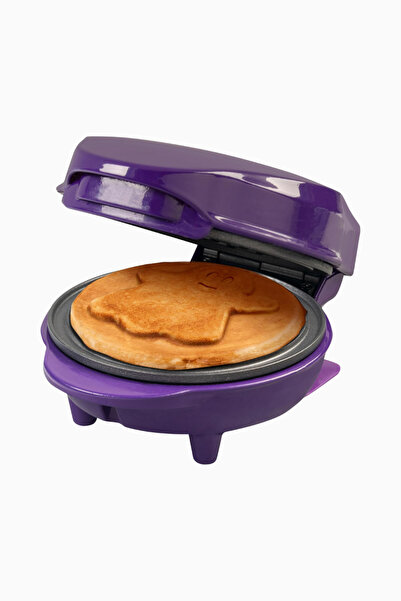 bestron Ghost Mini Retro Waffle Makinesi 10 cm 550 W - Mor