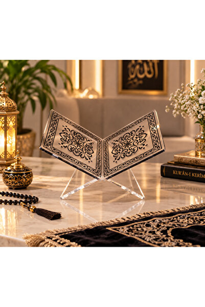 Banum Luxury طاولة طعام أنيقة شفافة مزخرفة ومصنوعة يدويًا