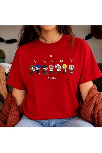 barsdepo Bts Army Printed T-Shirt, 100% Cotton Unisex Kids / Adults