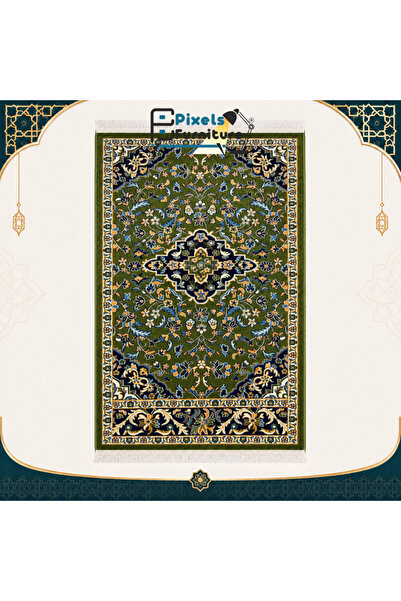 PixelsFurniture سجادة صلاة فاخرة بنقوش مستوحاة من الروضة الشريفة من بكسل الأث...