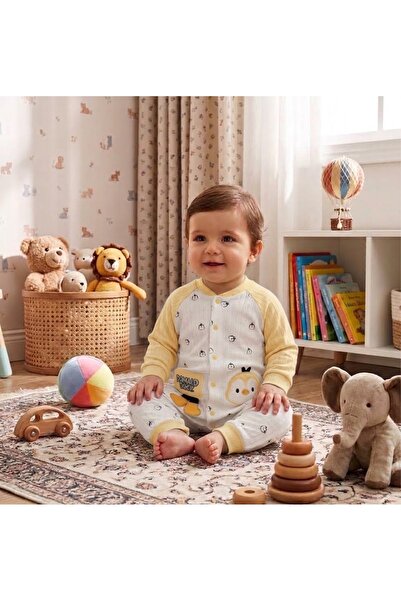 Baby Mii Penguen Nakışlı Tulum