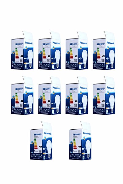 PANASONIC 8,5W LED Ampul 63W Eşdeğer 860 Lümen Beyaz Işık E27 – 10’lu Set