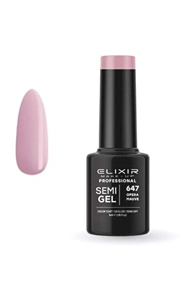 Elixir Επαγγελματικό Ημι-τζελ Ημι-μόνιμο Βερνίκι Νυχιών 647 Όπερα Μωβ Μωβ Μπε...