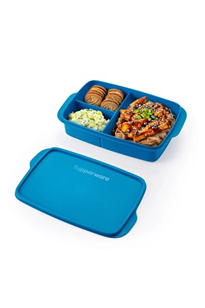Tupperware Bölmeli Beslenme Kutusu 1L Derin Mavi