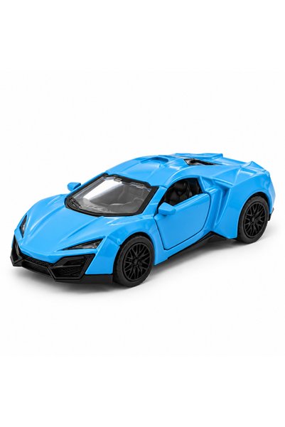 Hediye24 1:32 Scale Metal Body Blue Sports Car Model – Openable Doors, Pull-Back Lamborghini