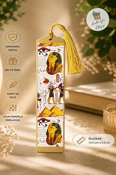 renkli izler atölyesi Artistic Design Metal Bookmark