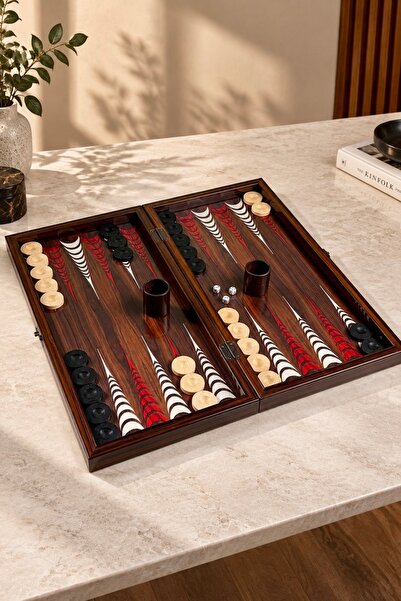 banabirhediye Luxury Large Size Classic Backgammon Set, Backgammon Set Classi...