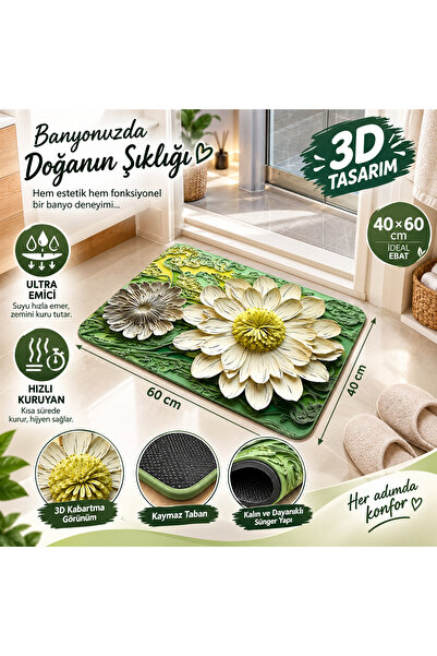 HerŞey Marketing Χαλάκι μπάνιου 40 x 60 εκ. Αντιολισθητικό, γρήγορο στέγνωμα,...