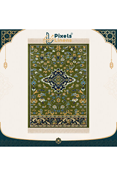PixelsLinens سجادة صلاة فاخرة بنقوش مستوحاة من الروضة الشريفة من بكسل ليننز، ...
