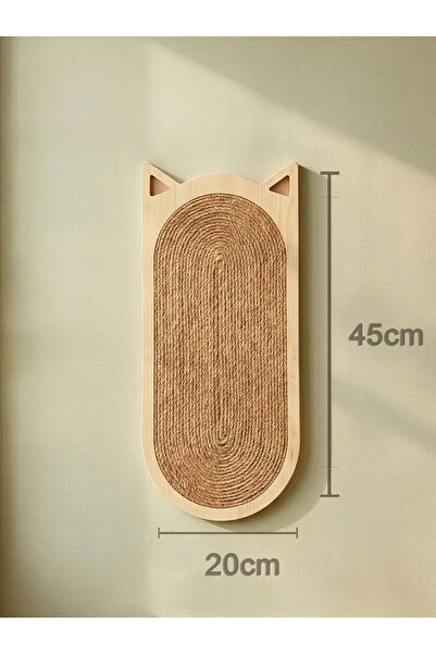 Empressco Wooden Stylish Design Long Cat Scratching Board – 45X20 Cm, Natural...