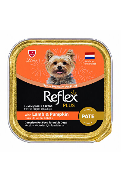Reflex Plus Pate Kuzu Etli ve Bal Kabaklı Küçük Irk Yetişkin Konserve Köpek M...