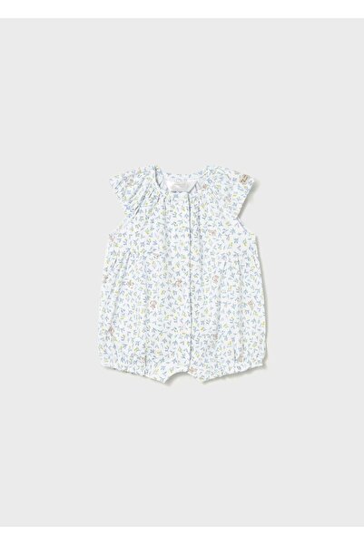 MAYORAL Newborn Baby Girl Short Jumpsuit Blue