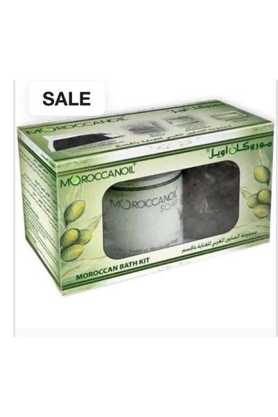 Moroccan MOROCCANOIL Bath Kit – Soap, Olive Soap Bar, Ghassoul Tablets