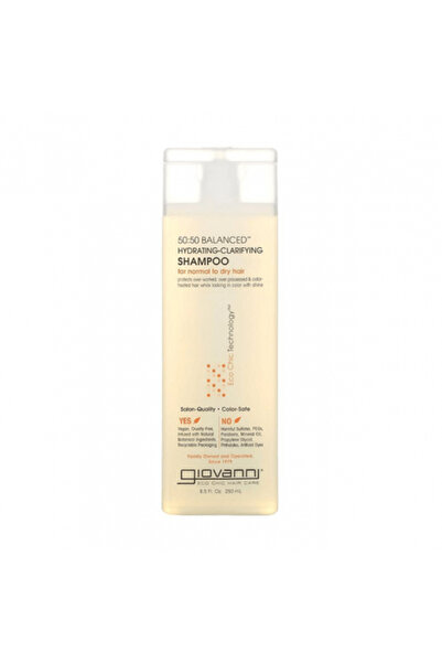 Giovanni 50:50 Hydrating and Purifying Shampoo for Hair - 250ml