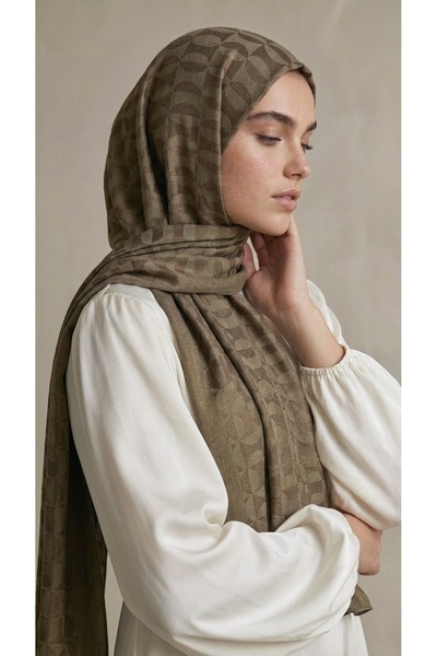 Levidor Daire Moder Naia Jacquard Shawl (60% Naia 40% Cotton)