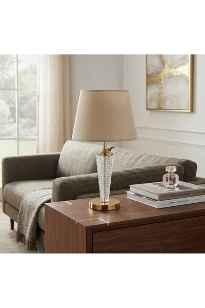 Generic Brand Luxury Crystal Gold Base Table Lamp - Elegant Decorative Lighting