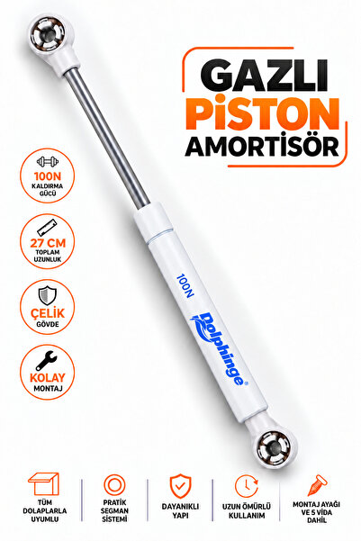 yuenze Dolap Kapak Gazlı Amortisörü Pistonu Kapak Kapağı Hidroliği (27 CM 100N)